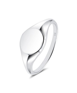 Signet Plain Silver Ring NSR-4342
